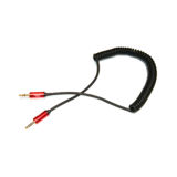 Кабель звуковий 3.5мм папа/3.5мм папа - 1.0 м JBL, Black, спіраль, ОЕМ