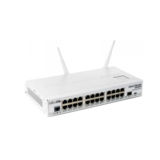Комутатор керований MikroTik CRS125-24G-1S-2HnD-IN, 24xGLAN, 1xSFP, 2.4Ghz 802.11n, LCD panel, L5