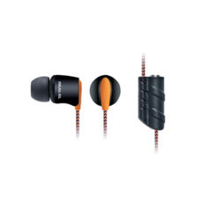 Навушники для плеєра REAL-EL Z-1700 (black-orange) для плеєра, додатковий роз'єм 3,5 мм