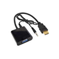 - CableHQ HDMI to VGA, HDMI  VGA +audio, 0.28m