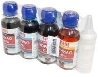 Комплект чорнил WWM CANON G1400/G2400/G3400 Пигментные/Водорастворимые (BP/C/M/Y) 4х100г (C49SET4-2)
