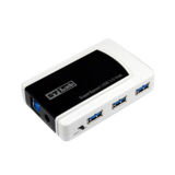 Хаб-юсб 3.0 STLab U-870, 7 ports с блоком питания черный с белым