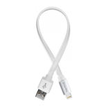 Кабель USB 2.0 Lightning - 0.25 м ColorWay 2.4 А, білий (CW-CBUM-LM25W)