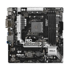 . ASRock AM4 AB350M Pro4 R2.0, B350, 4DDR4, CrossFire, VGA/DVI/HDMI, 4xSATA3, 1xM.2, 1xPCI-E 16x, 1xPCI-E 16x, 1xPCI-E 1x, ALC892, RTL8111GR, 8xUSB3.1/6xUSB2.0,  mATX