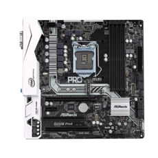 . ASRock 1151 B250M Pro4  Intel B250, DDR4, 64GB, 1 x PCIe 3.0 x1, 2x PCI-E 3.0 x16, PCI, 1 x TPM, 1 x Ultra M.2, 6 x SATA III, 1- USB 3.0, 2- USB 2.0, UEFI