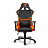 Кресло геймерское Cougar Armor Black/Orange, дышащая экокожа, стальной каркас, черный+оранжевый