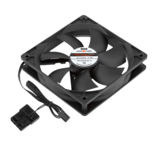 Вентилятор 120 mm LogicPower LP F12NBD, 120MM, 3pin + 4pin (Molex питание), black orange