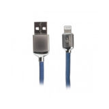 Кабель USB 2.0 Lightning - 1.0 м Cablexpert CCPB-L-USB-07B, для iPhone5, премиум, 2.4А, синій, оплетка, блістер