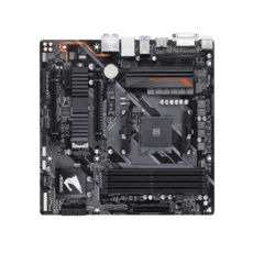 . AM4 Gigabyte B450 AORUS M , B450, 4DDR4, DVI/HDMI, 1xM.2, 2xPCI-E 16x, 1xPCI-E 1x , ALC892, RTL8111H, 8xUSB3.1/6xUSB2.0, 6xSATA3,  mATX