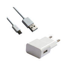   USB 220 Grand-X 5V 2,1A (CH-03UMW) ,    +cable Micro USB