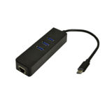 Хаб-юсб 3.1 Type-C Dynamode - RJ45 Gigabit Lan,3*USB 3.0-порта,Win7/Mac(USB3.1-TypeC-RJ45-HUB3)