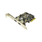 Контролер PCI-E STLab U-1130 USB 3.1 Gen2 2xType-A PCI-E+ планка Low Profile