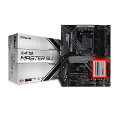 . AsRock X470  AM4 Master SLI, X470, 4DDR4, SLI/CrossFire, HDMI, 2xPCI-E 16x, 4xPCI-E 1x , 6xSATA3, 2xM.2, ALC892, I211AT, 12xUSB3.1/4xUSB2.0, RAID,  ATX