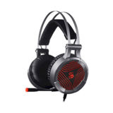 Навушники ігрові Bloody G530 (Black), з мікрофоном, 7.1 віртуальний звук, червоне підсвічування