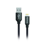 Кабель USB 2.0 Lightning - 1.0 м Colorway 2.1 А, черный (CW-CBUL004-BK)