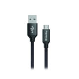 Кабель USB 2.0 Micro - 1.0 м ColorWay AM-microB, 2.1А, черный (CW-CBUM002-BK)