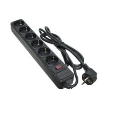 Мережевий фільтр 1,8 м Patron (SP-1062) 6 розеток, чорний