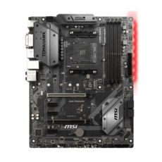 . MSI AM4 B450 TOMAHAWK   4 DDR4 , DVI, HDMI, 2xPCIEx16, 3xPCIEx1, 6xSATA III, 1x M2, RAID, 8CH, 2xUSB2.0, 4xUSB3.1TypeA+TypeC, GBLAN,  6xAudio