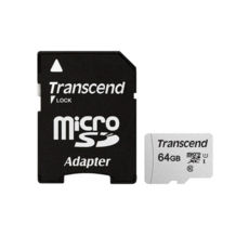  ' 64 Gb U1 microSD Transcend w/Adapter (TS64GUSD300S-A)