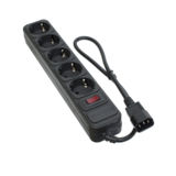 Мережевий фільтр для ДБЖ 0,5 м Patron (SP-1052U) 5 розеток, чорний (for UPS)
