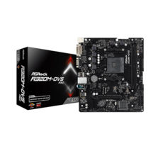 .  AM4 ASRock 320M-DVS R4.0  2DDR4/DVI/VGA, 1xPCI-E16x, 1xPCI-E 1x, ALC887, RTL8111GR, 6xUSB3.0/6xUSB2.0, 4xSATA3, mATX  