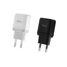  i USB 220 Hoco C22A (EU) (1USB, 2.4) white   MicroUSB