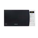 Микроволновая печь Samsung ME83KRS-1/BW, 23л, 800Вт, сенсорная, внутреннее покрытие био-керамика, дверца открывается кнопкой, черный/серебристый