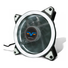  120 mm Frime Iris LED Fan Single Ring White (FLF-HB120WSR), 120x120x25mm