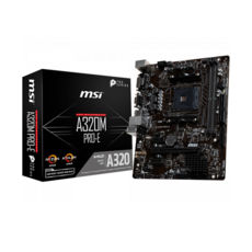 . MSI AM4 A320M PRO-E 2DDR4/VGA/DVI/1*PCIex16/2*PCIex1/4 USB 3.1/ PS/2 mATX