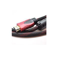 ������ HDMI 10�  V1.4, OD-7,4mm, 2 �������, �������, ������� Black/RED ��������� Black-red(01059)