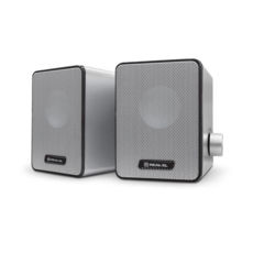   2.0 REAL-EL S-65 (silver) 2*3W speaker, mini-jack 3,5/USB
