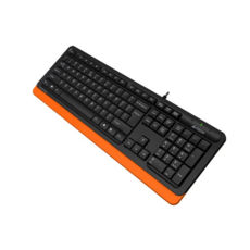  A4tech FK10 (Orange) Fstyler Sleek MMedia Comfort, USB, Black+Orange, (US+Ukrainian+Russi