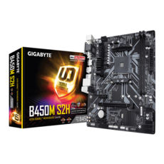 .  AM4 Gigabyte B450M S2H, B450, 2DDR4, VGA/DVI-D/HDMI,  1xM.2, 1xPCI-E 16x, 2xPCI-E 1x, 4xSATA3,, ALC887, RTL8111H, RAID, 6xUSB3.1/6xUSB2.0, , mATX