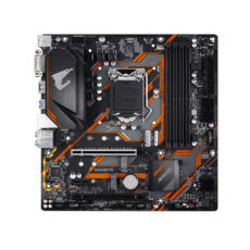 . Gigabyte 1151 B365 M AORUS ELITE, B365, 4DDR4,  DVI/HDMI/DP, 6xSATA3, 2xM.2, 2xPCI-E 16x, 1xPCI-E 1x, ALC892, Intel GLan, 6xUSB3.1/6xUSB2.0, RAID 0/1/5/10, CrossFire , mATX
