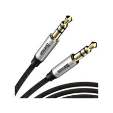   3.5  /3.5   - 1.0  Baseus Yiven Audio Cable M30 Silver+Black CAM30-BS1