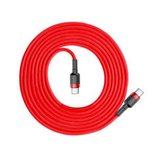  Type-C/Type-C - 2.0  Baseus Cafule PD2.0 60W flash charging Type-C (20V 3A)2M Red CATKLF-H09