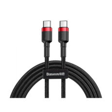  Type-C/Type-C - 2.0  Baseus Cafule PD2.0 60Wharging Type-C (20V 3A)2M Red+Black CATKLF-H91