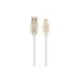 Кабель USB 2.0 Micro - 2.0 м Cablexpert CC-USB2R-AMmBM-2M-W, премиум, 2.1А