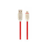 Кабель USB 2.0 Micro - 1.0 м Cablexpert CC-USB2R-AMmBM-1M-R, премиум, 2.1А