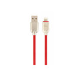 Кабель USB 2.0 Lightning - 1.0 м Cablexpert CC-USB2R-AMLM-1M-R, преміум, 2.1А