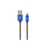 Кабель USB 2.0 Micro - 1.0 м Cablexpert CC-USB2J-AMmBM-1M-BL, премиум, 2.1А