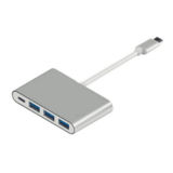 Перехідник Atcom Type-C 3.1 (male) to 3 USB 3.0 (female)+TypeC (female), кабель 10см (12808)