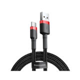 Кабель USB 2.0 Micro - 2.0 м Baseus cafule Cable USB 1.5A Red+Black CAMKLF-C91