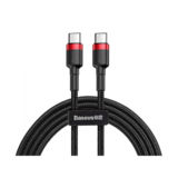 Кабель Type-C/Type-C - 2.0 м Baseus Cafule PD2.0 60Wсharging Type-C (20V 3A)2M Red+Black CATKLF-H91