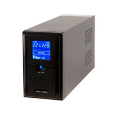 ДБЖ LogicPower LPM-UL1550VA USB-порт, LCD дисплей, 3 евророзетки, 3 ступ. AVR, 2x9Ач12В, металлический корпус, Черный цвет(1085Вт)
