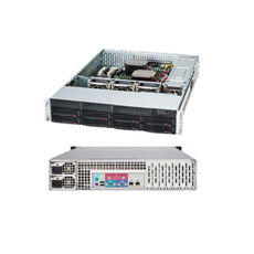  SUPERMICRO 2Unit  740W*2. SC825TQ-R720LPB/Xeon E5-2620 v3 LGA2011/Supermicro X10SRL-F/RAM 64Gb /12 3.5"   /Lan 1Gb *2.+ IPMI/RAID Adaptec 6405E