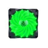 Вентилятор 120 mm 1stPlayer A1-15LED Green bulk; 120х120х25мм, 4-pin