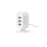 Зарядний пристрій USB 220В EnerGenie EG-U3C3A-01-MX настольное, 3 USB, 3.1A
