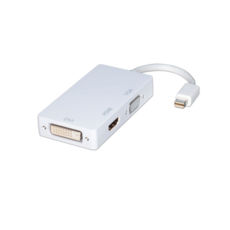 - Mini DisplayPort(M) -> DVI(F)/HDMI(F)/VGA(F), 0.1m