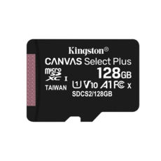  ' 128 GB microSDXC Kingston UHS-I Canvas Select Plus Class 10 1 (R100MB/s) (SDCS2/128GBSP)  